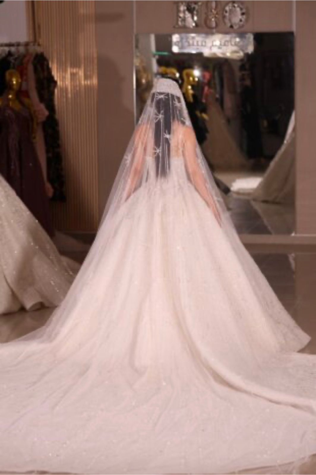 Crystal wedding dress