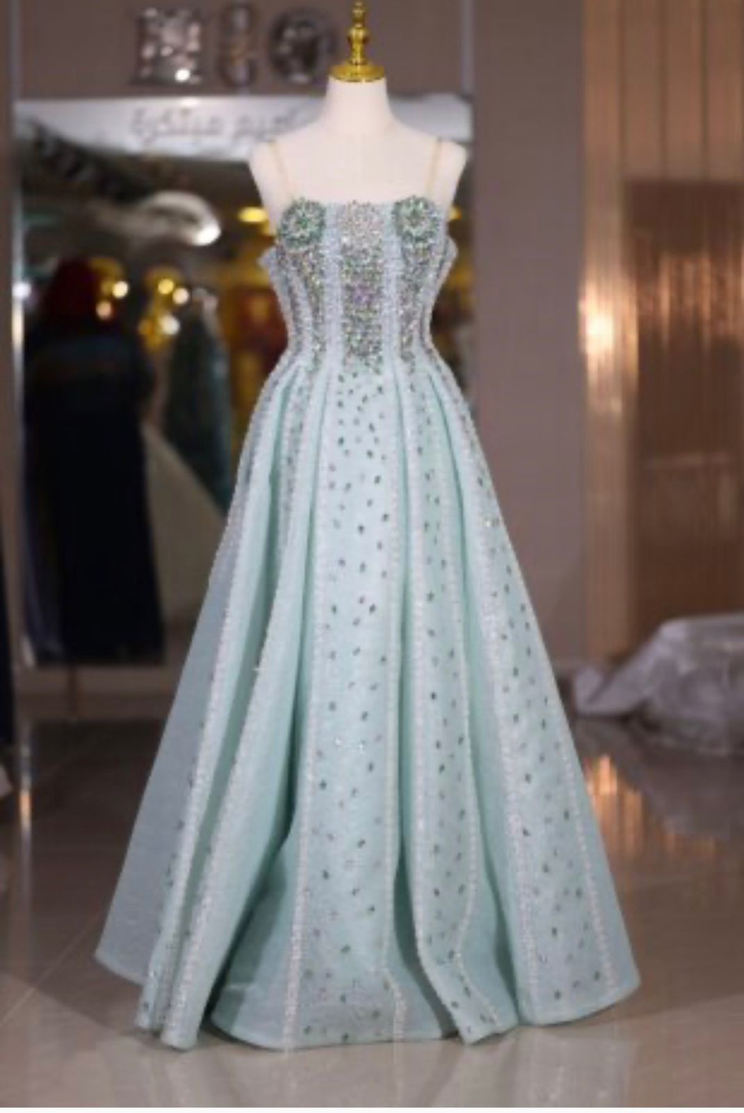 Crystal mint dress